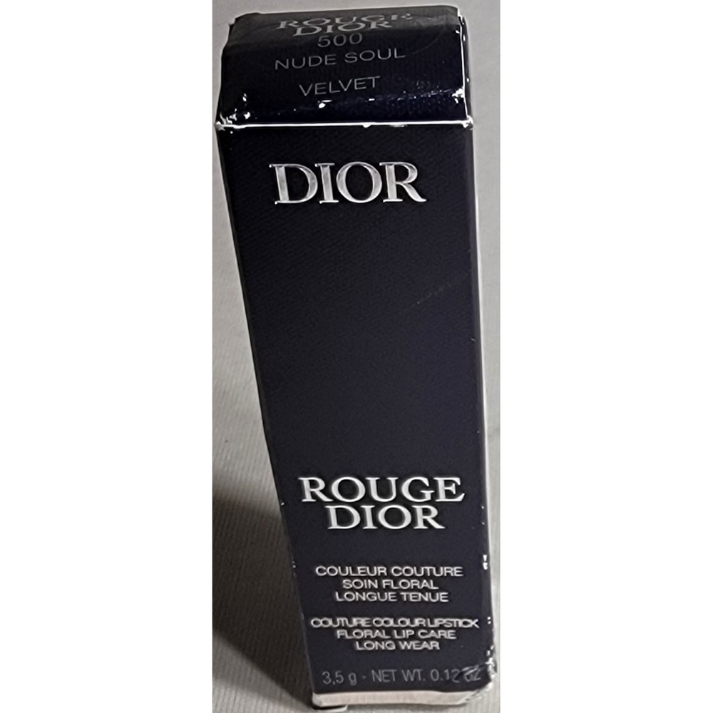 Dior Rouge Dior Lipstick 500 Nude Soul Velvet Finish 3.5g New in Box